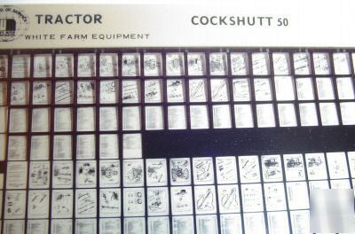 Cockshutt 50 tractor parts catalog microfiche manual