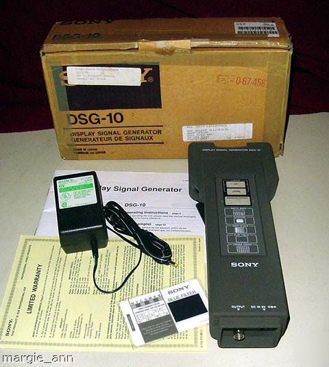 Sony dsg-10 handheld display signal generator box ntsc