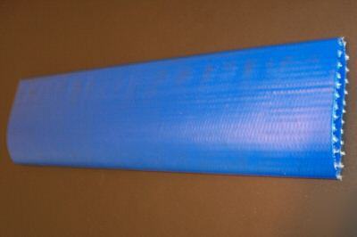 Discharge hose, pvc layflat - 4 in. x 75 feet (blue)