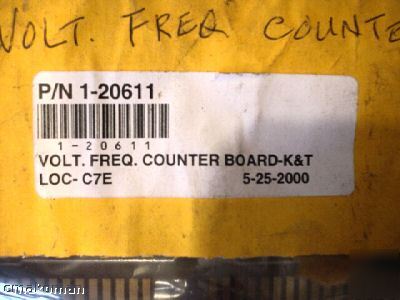 K&t volt freq counter board k&t p/n 1-20611