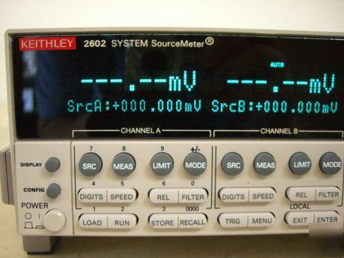Keithley 2602 system sourcemeter, dual channel