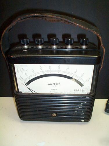 Weston 4 scale ac ampere bench top meter, check it out
