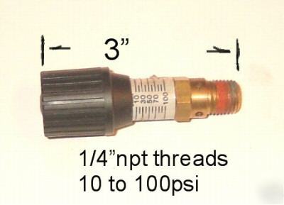 Campbell Hausfeld Power   Compressor on Mini Bleed Off Regulator  0 100psi  1 4 Male Threads