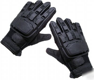 Tactical full finger pvc rappel combat gloves medium