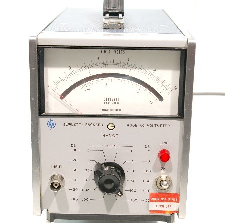 Hp agilent 400E ac rms voltmeter 1MV-300V -60 to +50DB