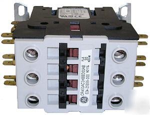 New g.e. 24VAC coil 30 amp 3 pole contactor / relay 