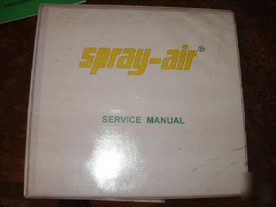 Service manual, spray-air sprayers, augers