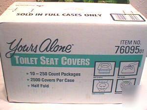 Toilet seat covers half fold toilet paper full case