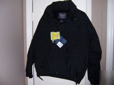 New 5.11 police tactical 2 layer jacket black xl 