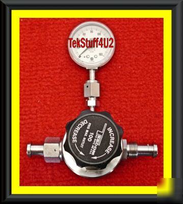 Tescom stainless steel gas pressure regulator 100 psig