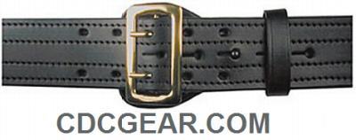 Boston leather sam browne belt- plain/chrome buckle 36
