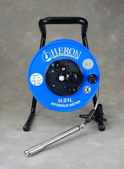 New heron h.01L oil/water interface meter w/100' tape 