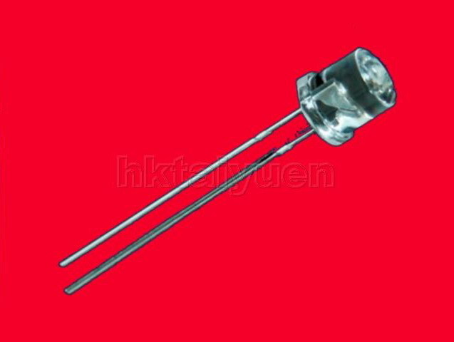 100X red 5MM wide angle flat top led free resistors