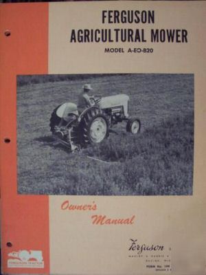 Ferguson a-eo-B20 sickle mower owner's manual-original 