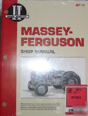 Massey ferguson it service manual TO35 F40 MH50 202 204