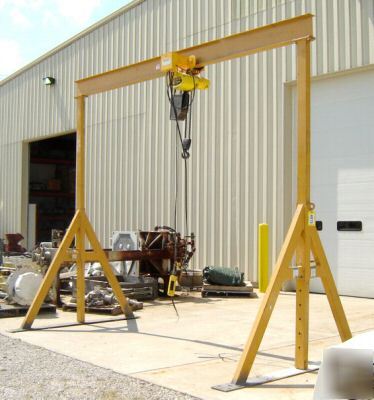 2 ton spanco series a gantry crane / with hoist (4815)