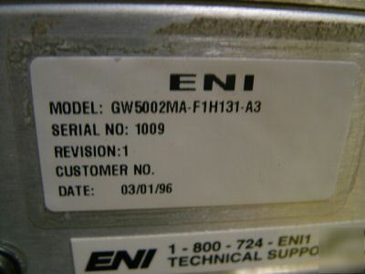 Eni genesis 3KW rf generator GW5002MA-F1H131-A3