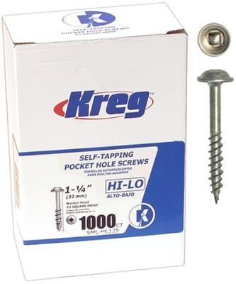 Kreg - sml-HL125 hi low thread 1.25' (1000 pack)