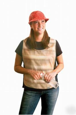 New mira cool poncho cooling vest, reversible, beige, 