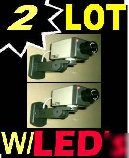 Fake gas station zoom spy ptz security camera+led 2 lot