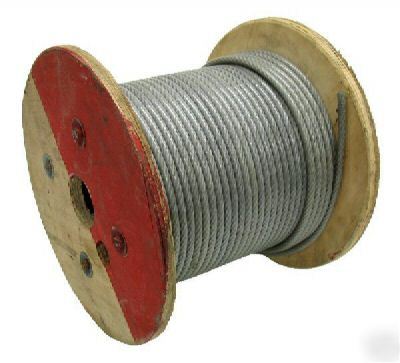 Wire rope vinyl pvc coated 500 ft 1/16