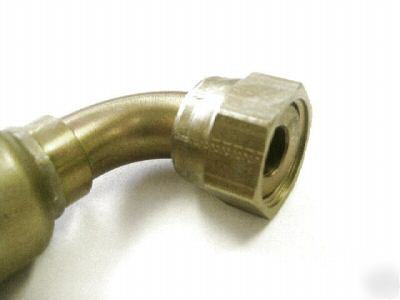 Hydraulic crimp fitting 3/4 female 90 flat face for 3/4