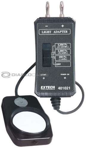 Extech 401021 lux light multimeter adaptor 3 ranges