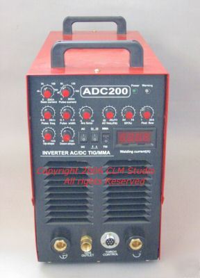 200 amp tig welder with adjustable ac and dc pulse 