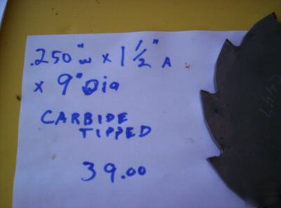 Carbide tipped milling cutters 1/4