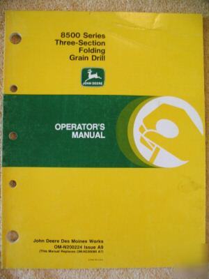 John deere 8500 8550 folding grain drill ops manual
