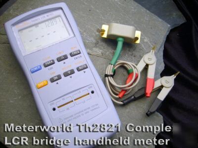 Precision digital lcr bridge d q factor meter w clip