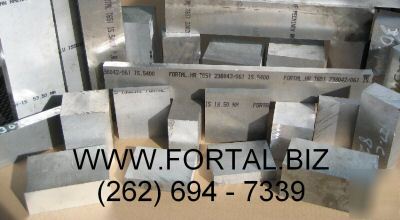 Aluminum plate fortal t-651 2.106 x 2 1/4 x 25 