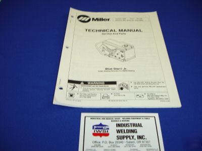 Miller electric blue star jr technical manual tm-438