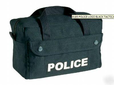 New black police logo swat tactical heavyweight bag law