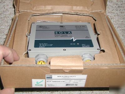New sola power supply scp 100S24X-cm in box 24 vdc 3.8A