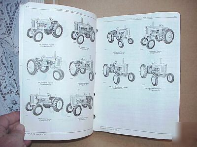 John deere tractor original 420 & 430 parts catalog 