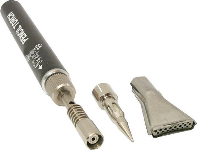 New hd pencil torch w/soldering tip & heat shrink tip