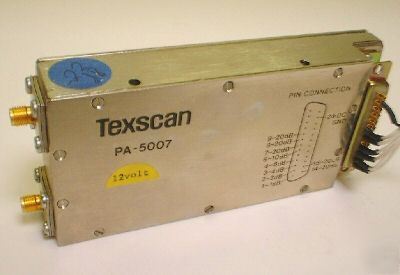 Texscan pa-5007 high accuracy 0-125 db step attenuator