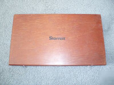 Starrett 4 piece micrometer set