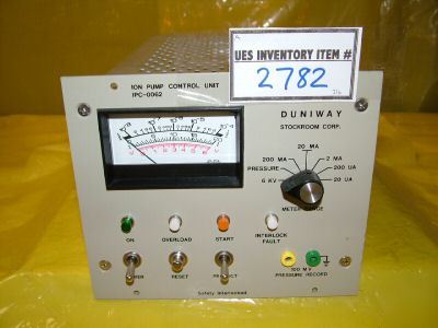 Duniway stockroom corp. ion pump control unit ipc-0062