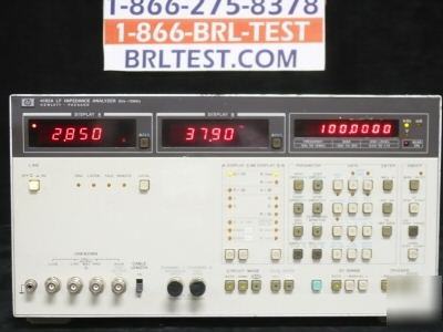 Hp 4192A lf impedance analyzer 5 hz - 13 mhz *warranty