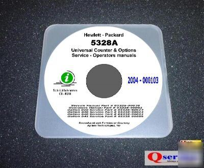 Hp 5328A + options 020+030+040+041 service-ops manuals 