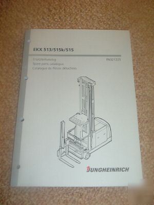 Jungheinrich v.n.a. ekx 513 / 515 spare parts catalogue