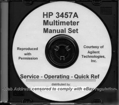 Hp 3457A service op & q-ref manual set (3 volumes plus)