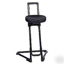 Lyon ergonomic sit/stand adjustable stool chair
