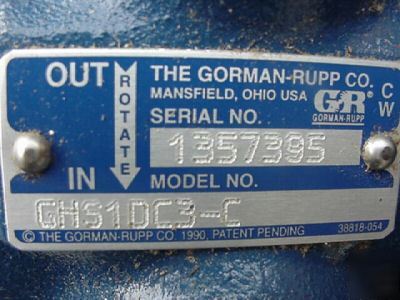 New gorman-rupp gri rotary gear pump GHS1DC3-c