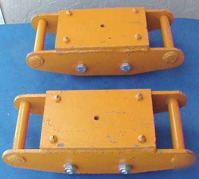 Heavy equipment movers, skids, rollers