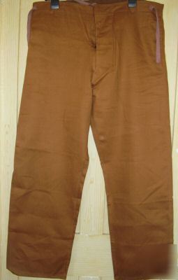 New , work trousers & jacket,overalls brown, large 