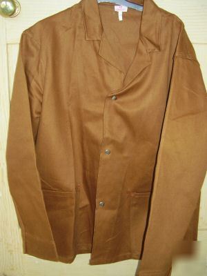 New , work trousers & jacket,overalls brown, large 