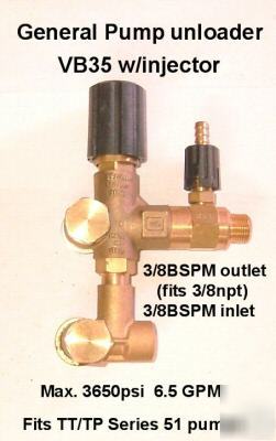General pump bolt-on unloader, pressure washer contrl 